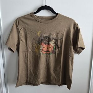 AE Ex-Boyfriend Halloween Graphic T-Shirt In Bunker Olive